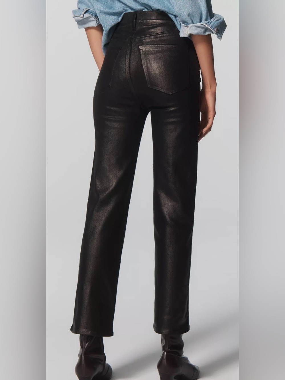 FRAME Le Sleek High-Rise Straight-Leg Jeans - Picture 3 of 3